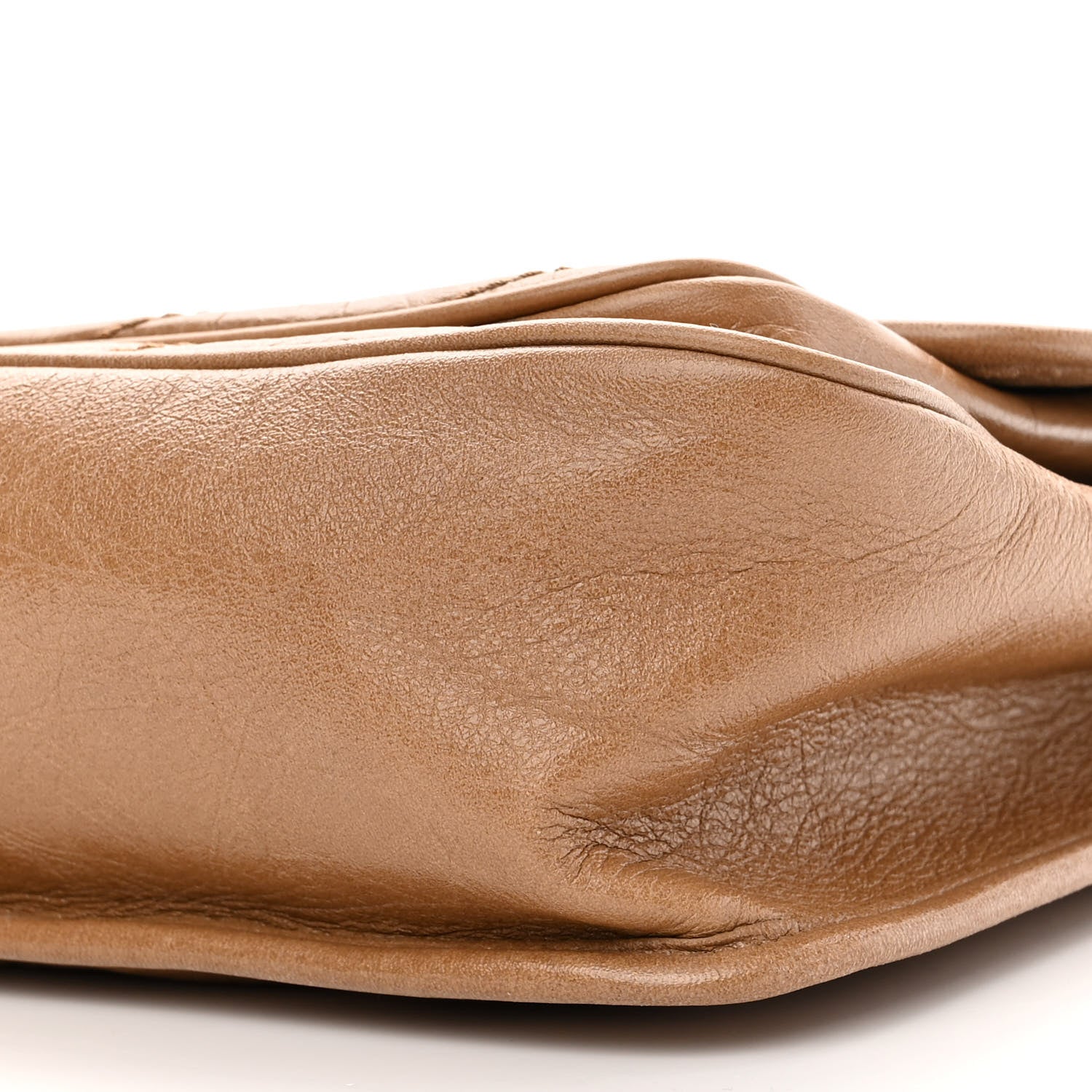 Saint Laurent Crinkled Calfskin Matelasse Monogram Medium Niki Chain Satchel Natural Tan 11 of 13