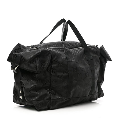Gucci Econyl Nylon Monogram Off The Grid Duffle Bag Black 2 of 11