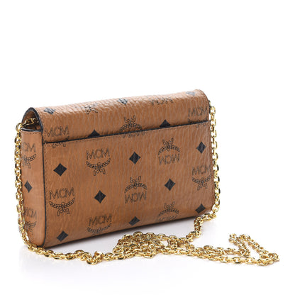 MCM Visetos Small Millie Crossbody Cognac 3 of 8