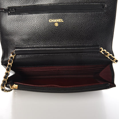 Chanel Caviar Quilted Wallet On Chain WOC Black 5 of 8
