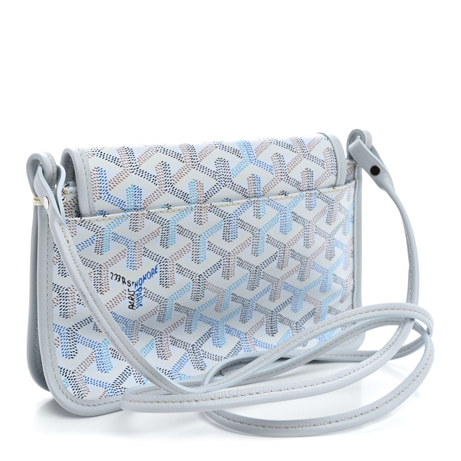 Goyard Goyardine Plumet Wallet Clutch Polar Blue 3 of 11