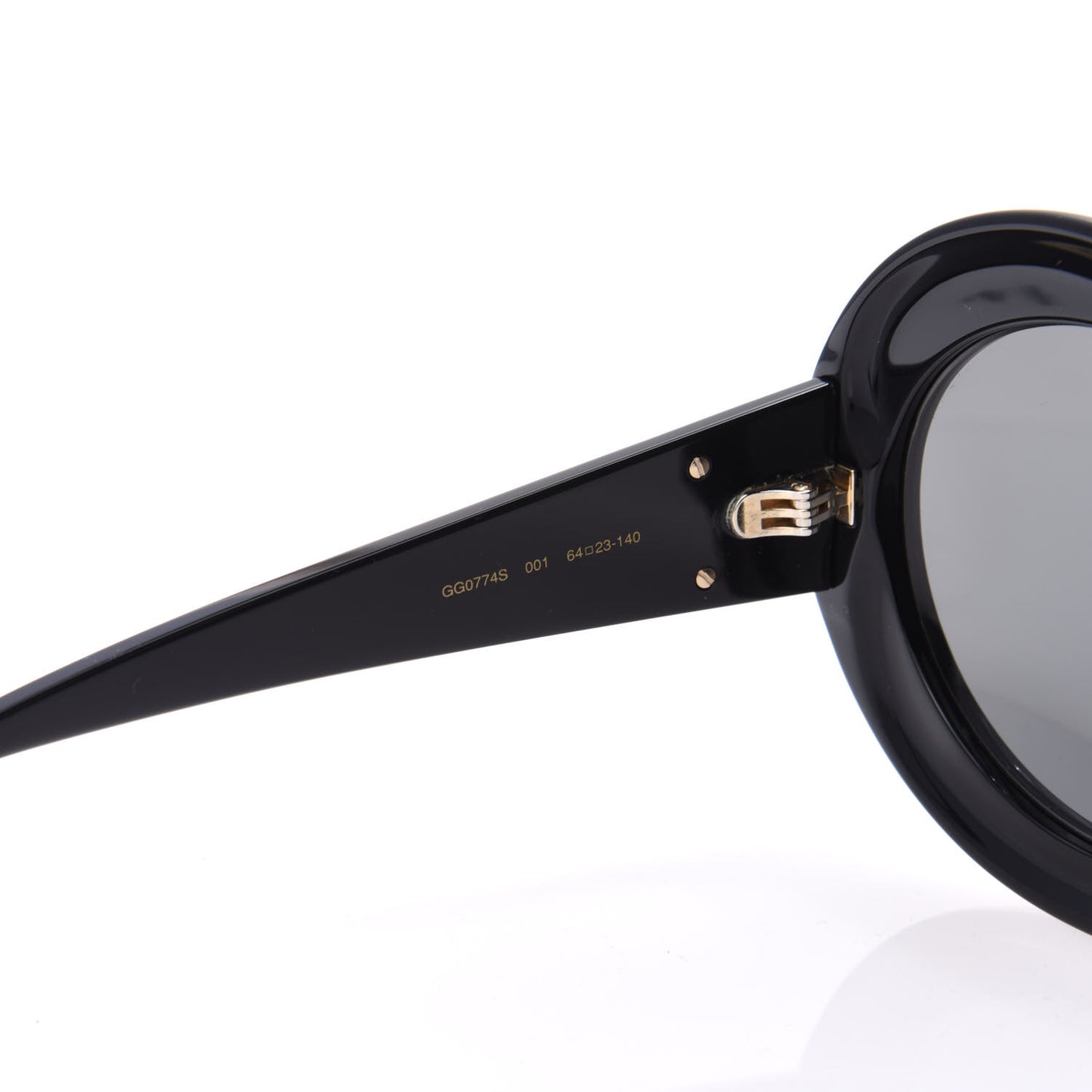Acetate Round GG Sunglasses GG0774S Black