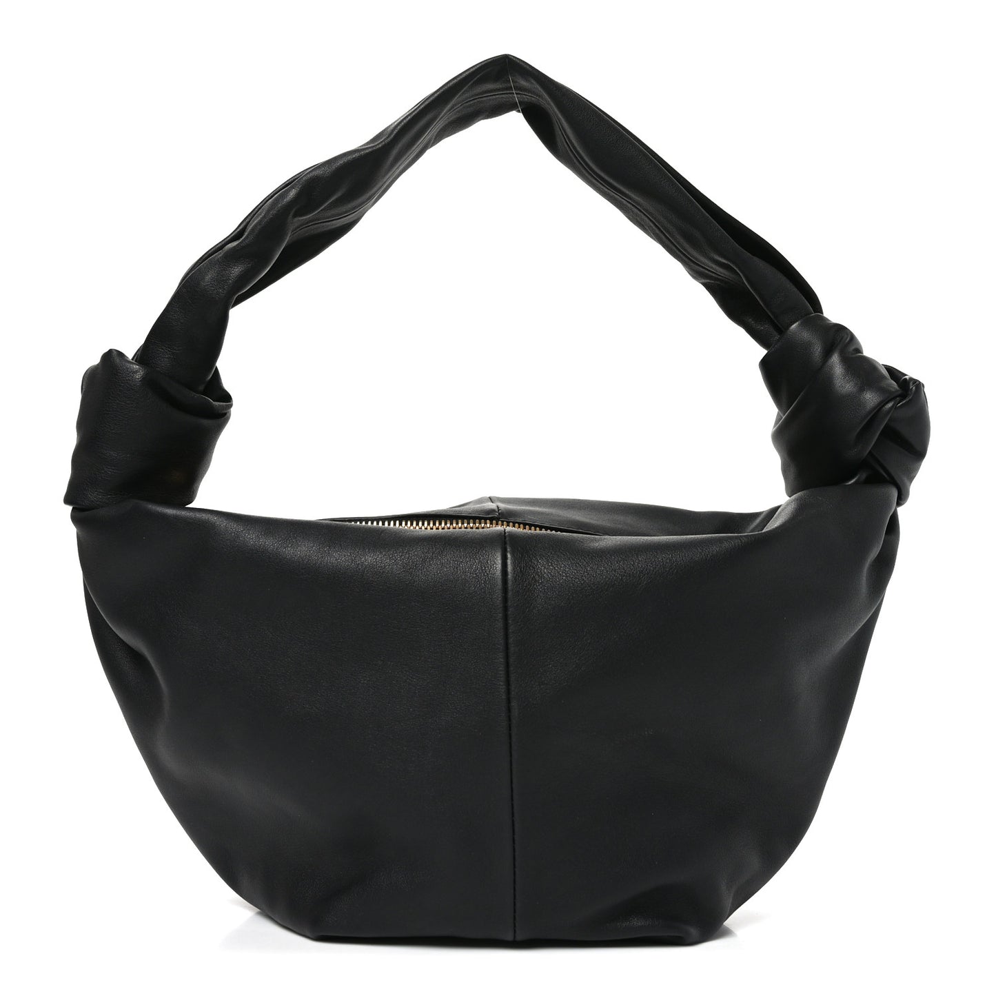 Calfskin Teen Double Knot Hobo Black