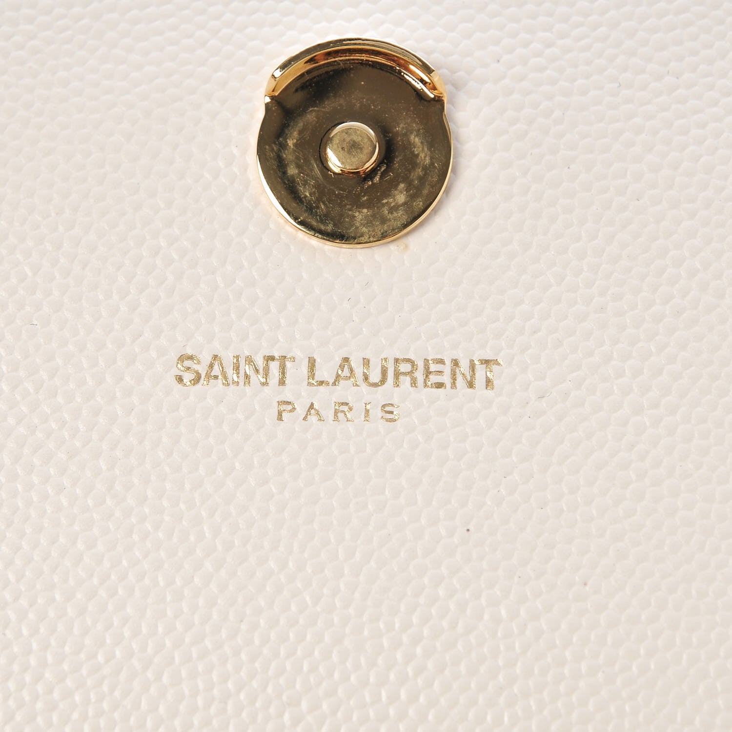 Saint Laurent Grain De Poudre Medium Classic Monogram Kate Satchel Porcellana 6 of 9