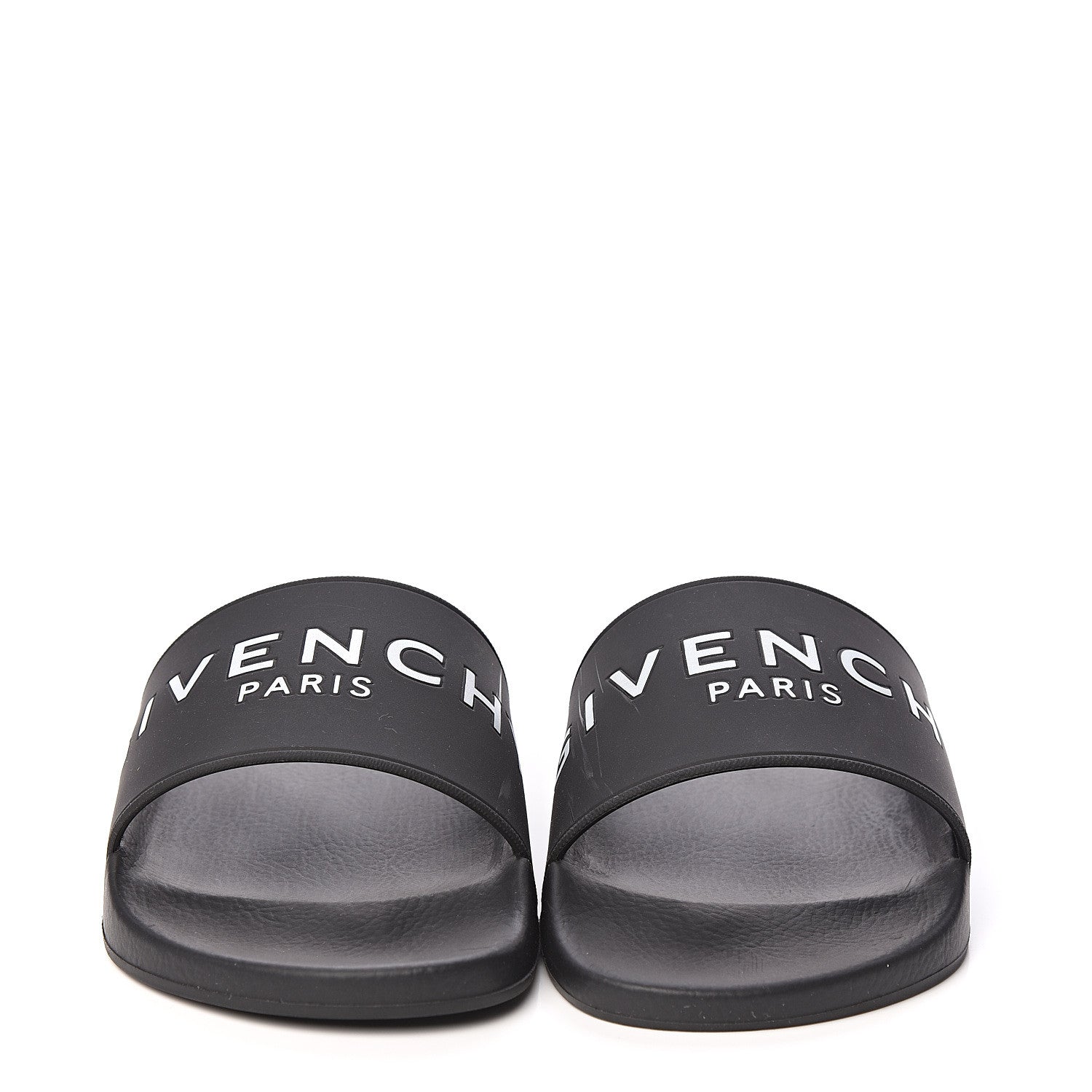 Givenchy Rubber Logo Pool Slide Sandals 38 Black 2 of 10