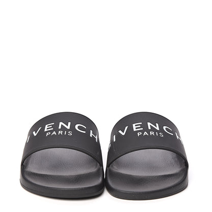 Givenchy Rubber Logo Pool Slide Sandals 38 Black 2 of 10