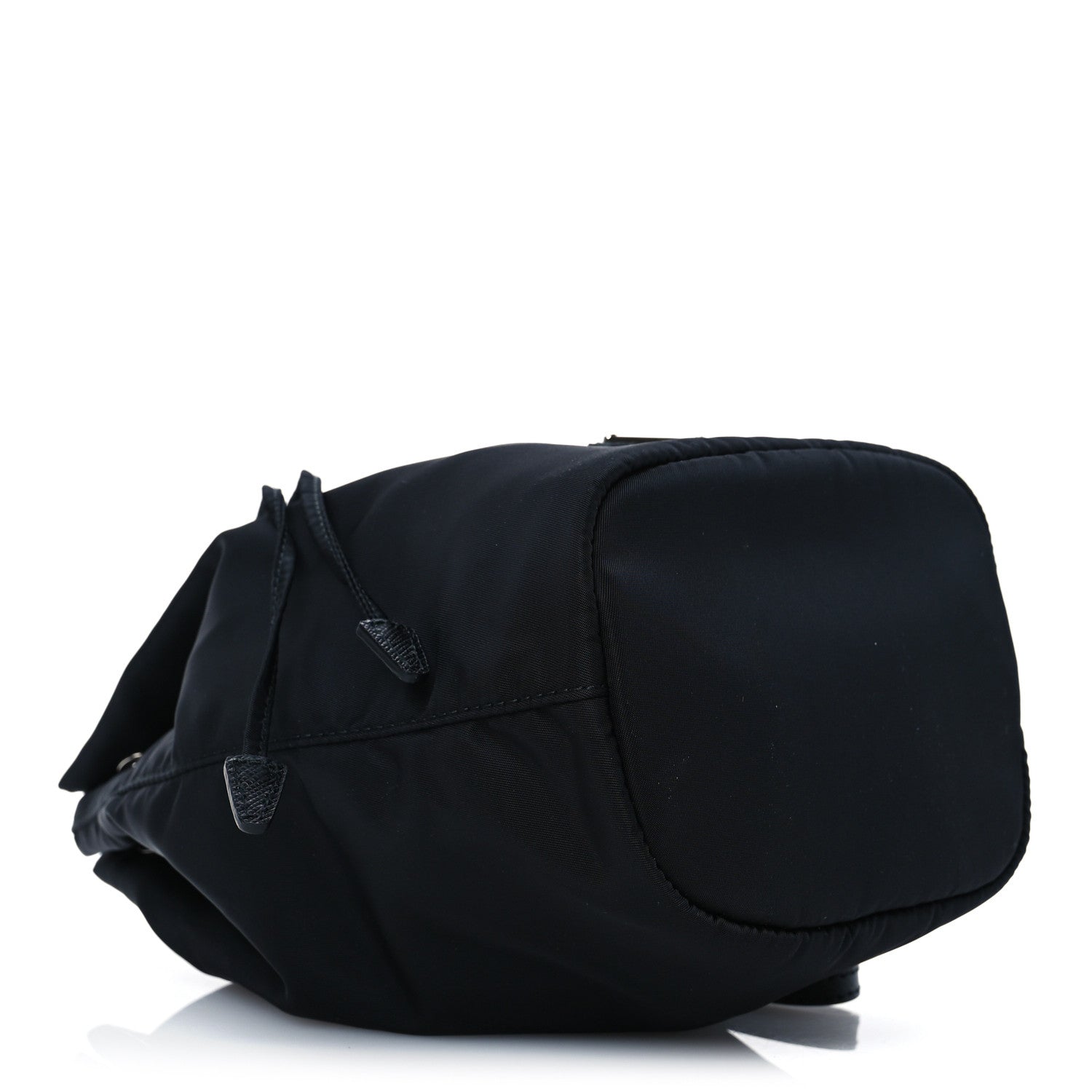 Prada Saffiano Tessuto Nylon Vela Bucket Wristlet Black 4 of 11