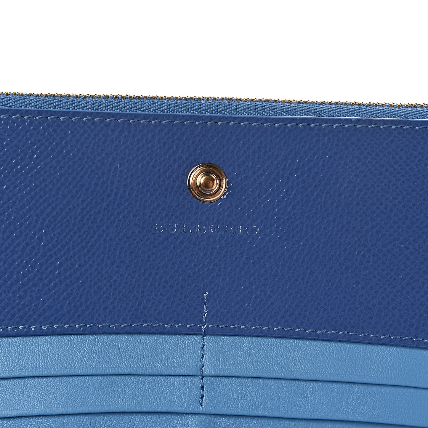 Patent Constantine Bi-Color Continental Wallet Steel Blue Azure Blue