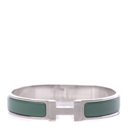 Hermes Matte Enamel Narrow Clic Clac HH Bracelet GM Menthe 1 of 5