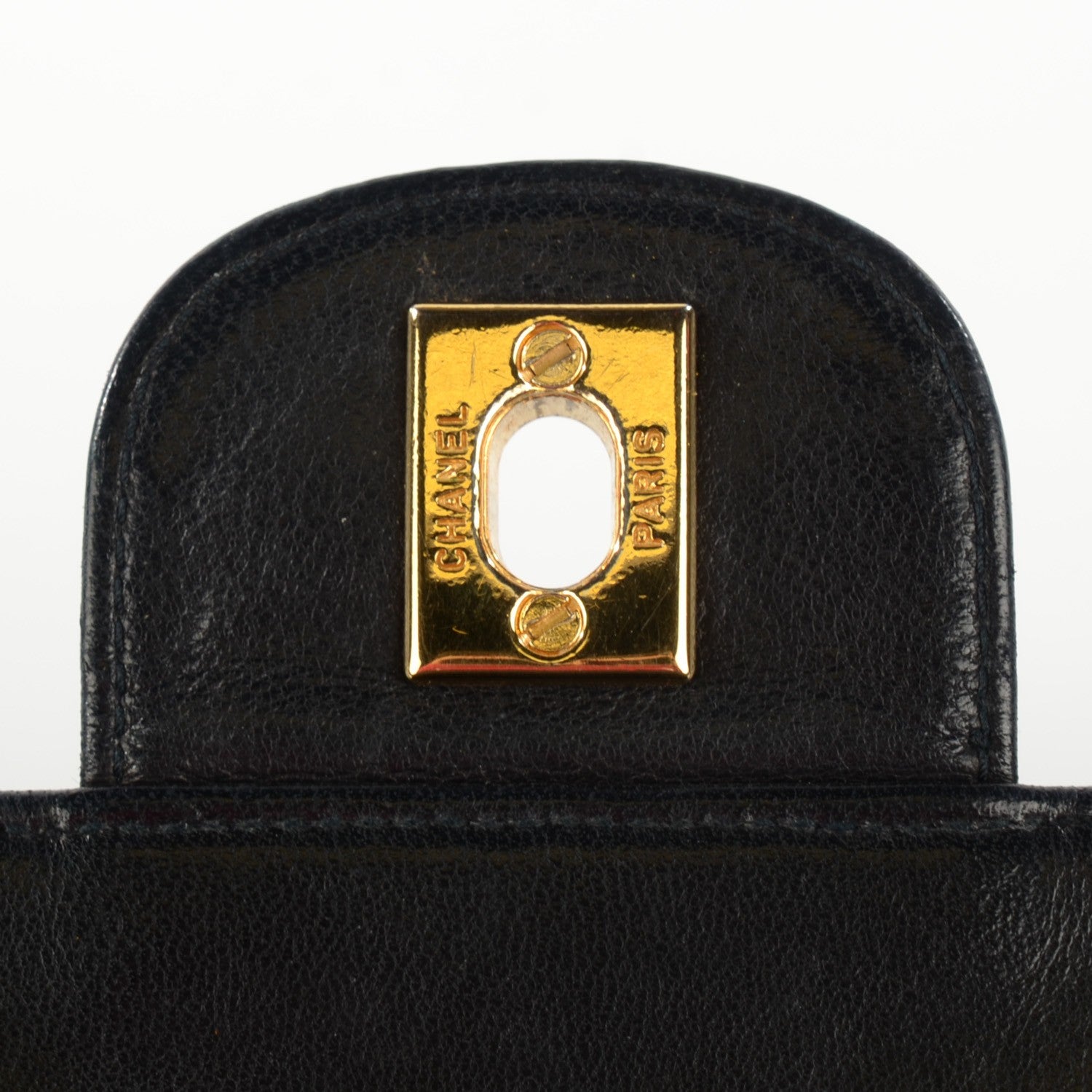 Chanel Lambskin Quilted Medium Double Flap Bijoux Chain Black 9 of 9