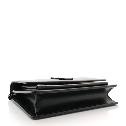 Saint Laurent Calfskin Monogram Sunset Chain Wallet Black 4 of 12