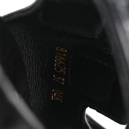 Gucci Guccissima GG Embossed Womens Sandals 37 Black 9 of 10