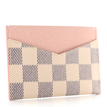 Louis Vuitton Damier Azur Daily Card Holder Rose Ballerine 3 of 6