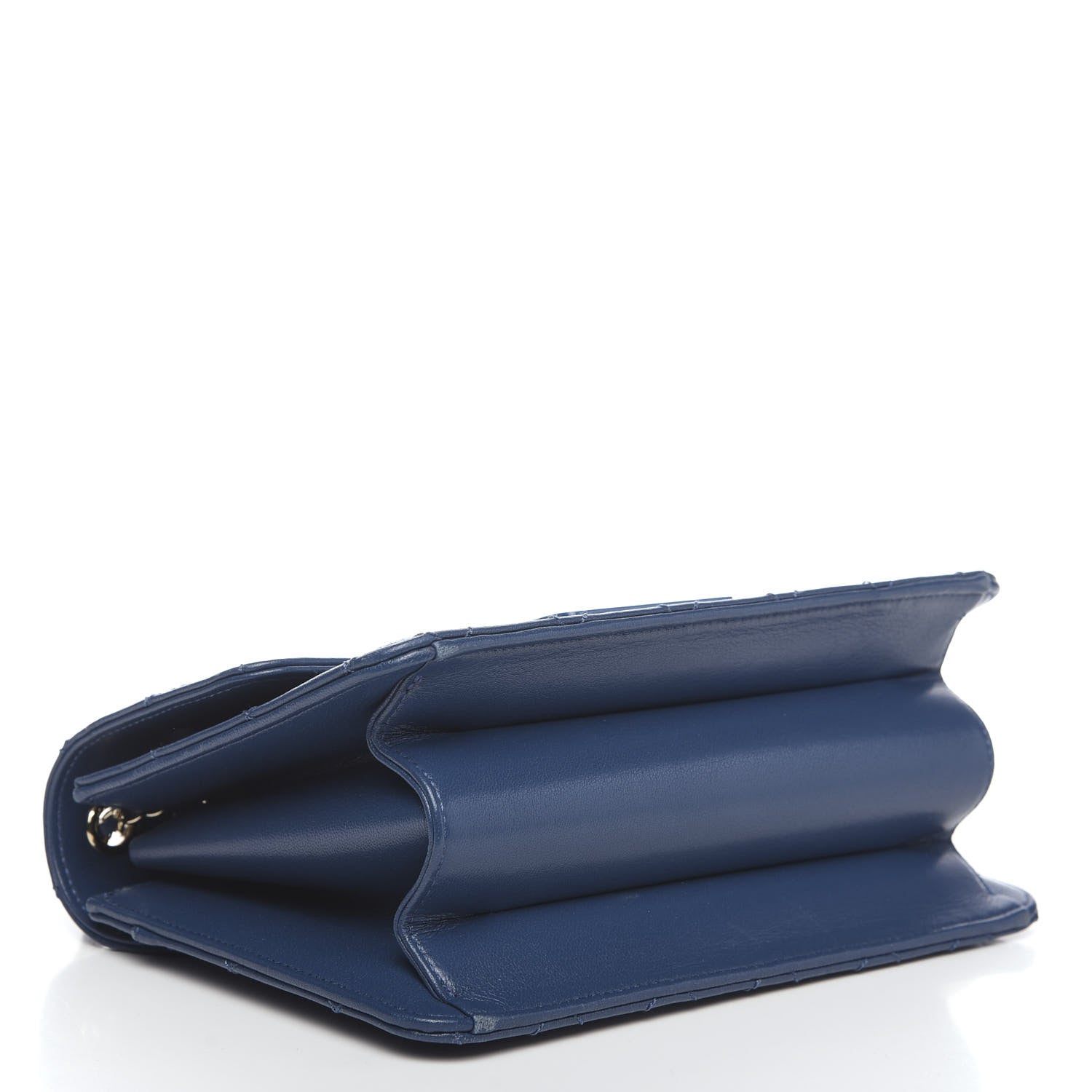Chanel Sheepskin Quilted Beauty Lock Flap Blue 3 of 12