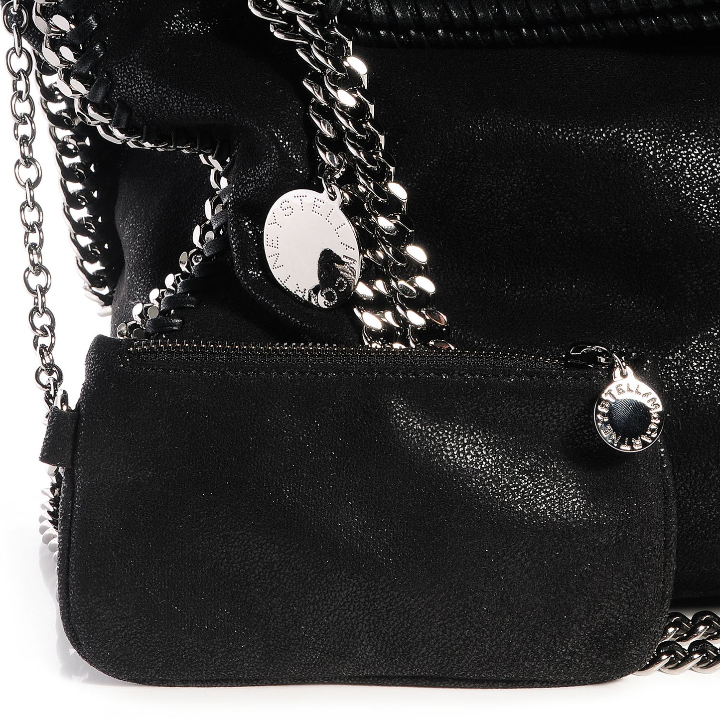 Faux Leather Shaggy Deer Big Falabella Black