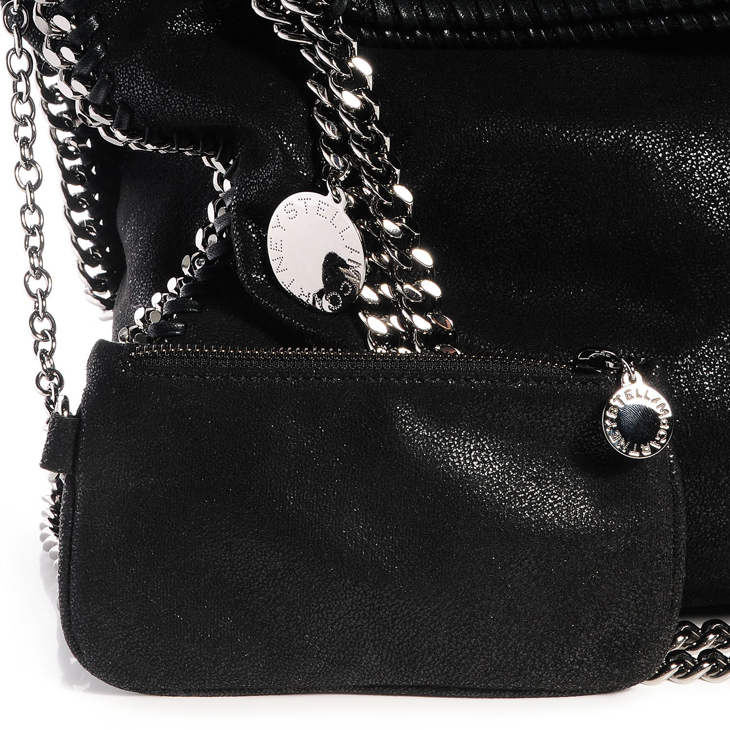 Stella McCartney Faux Leather Shaggy Deer Big Falabella Black 8 of 8