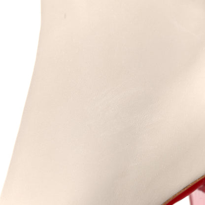 Christian Louboutin Calfskin Ziptotal 85 Ankle Boots 36.5 White 9 of 13