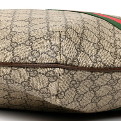 Gucci GG Supreme Monogram Web Ophidia Half Moon Hobo Brown 9 of 14