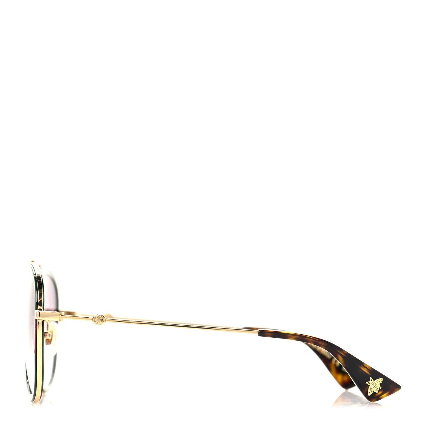 Metal Web Aviator Sunglasses GG0062S Green Red