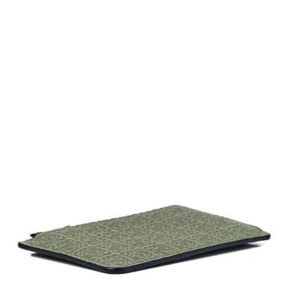 Loewe Calfskin Embossed Repeat Coin Card Holder Avocado Green 4 of 12