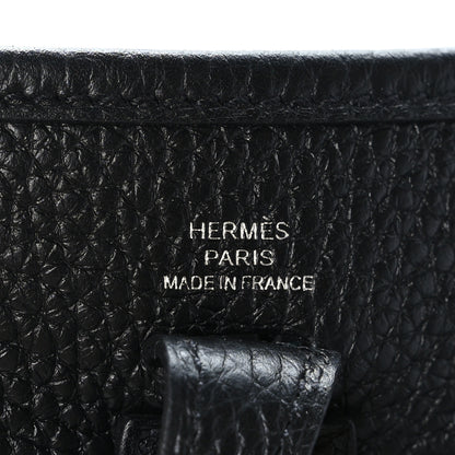 Hermes Taurillon Clemence Evelyne TPM Black 11 of 19