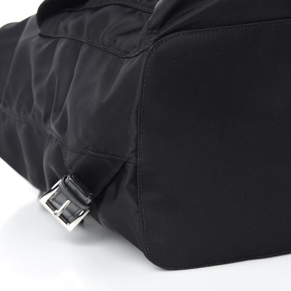 Prada Tessuto Nylon Saffiano Medium Backpack Black 10 of 12