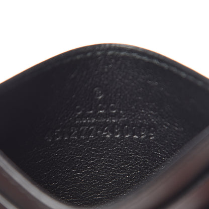 Gucci GG Supreme Monogram Kingsnake Card Holder Black Grey 6 of 7