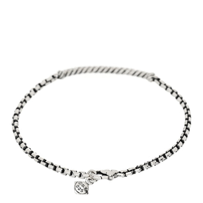 David Yurman Sterling Silver Diamond Petite Pave Metro Bar Bracelet 2 of 3