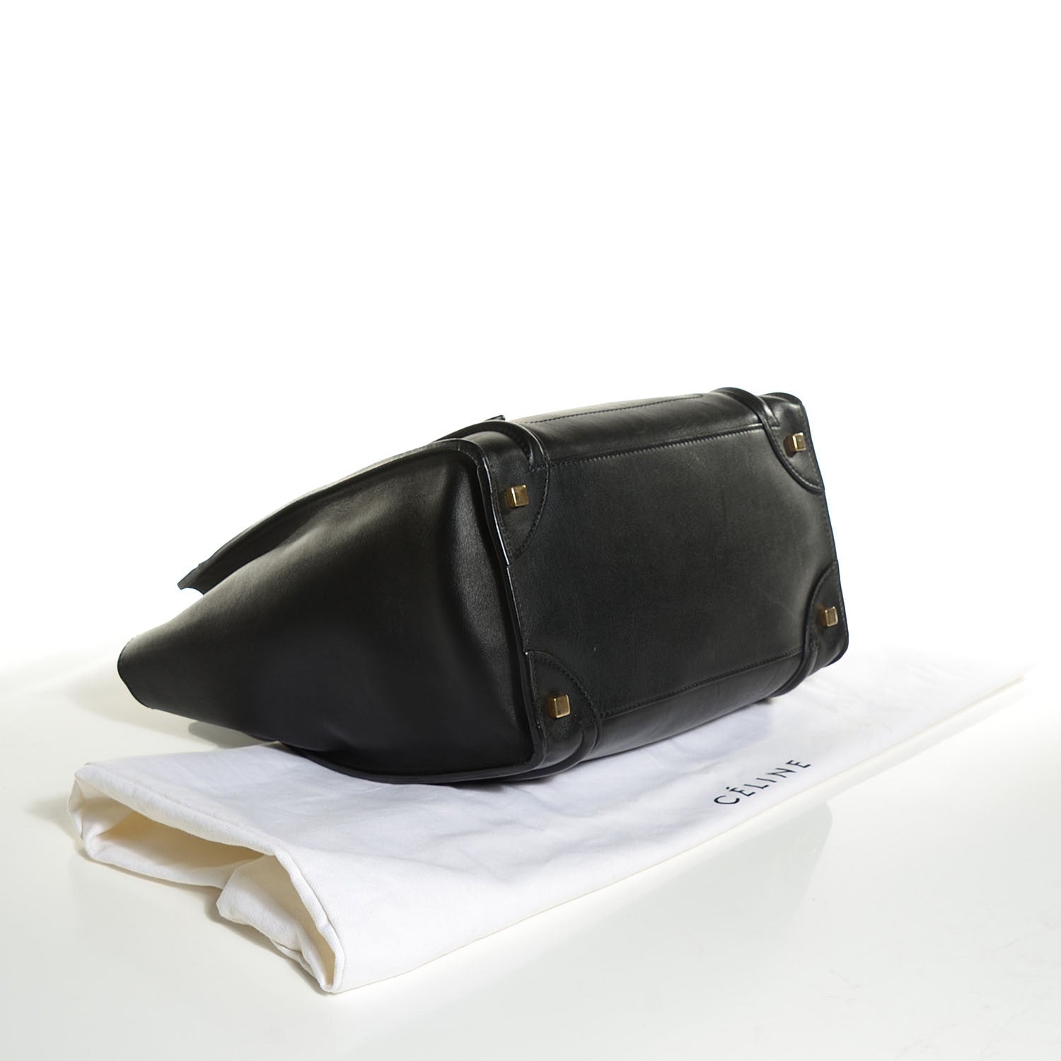 Celine Smooth Calfskin Mini Luggage Black 4 of 8