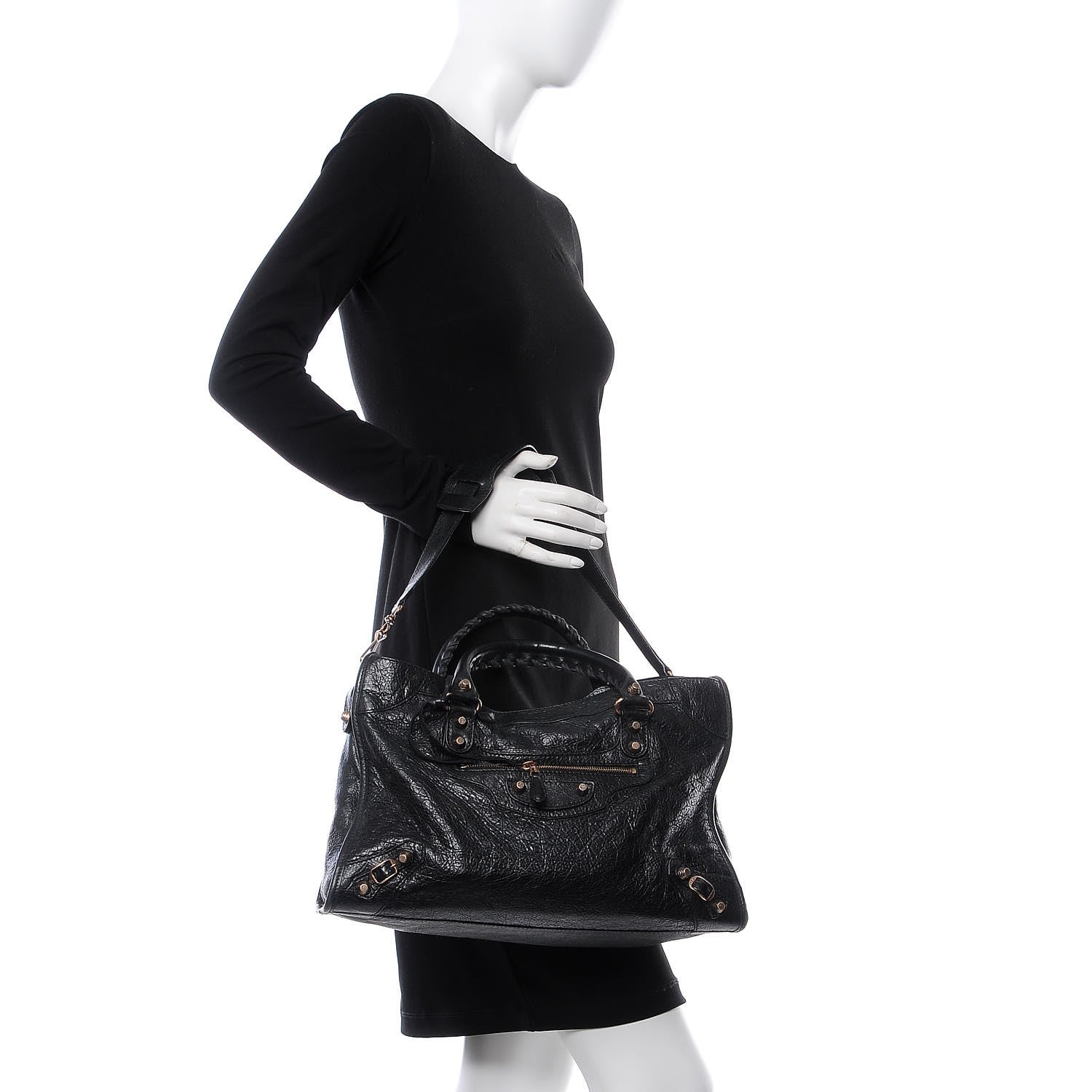 Balenciaga Agneau Giant 12 Rose Gold Hardware City Black 2 of 11