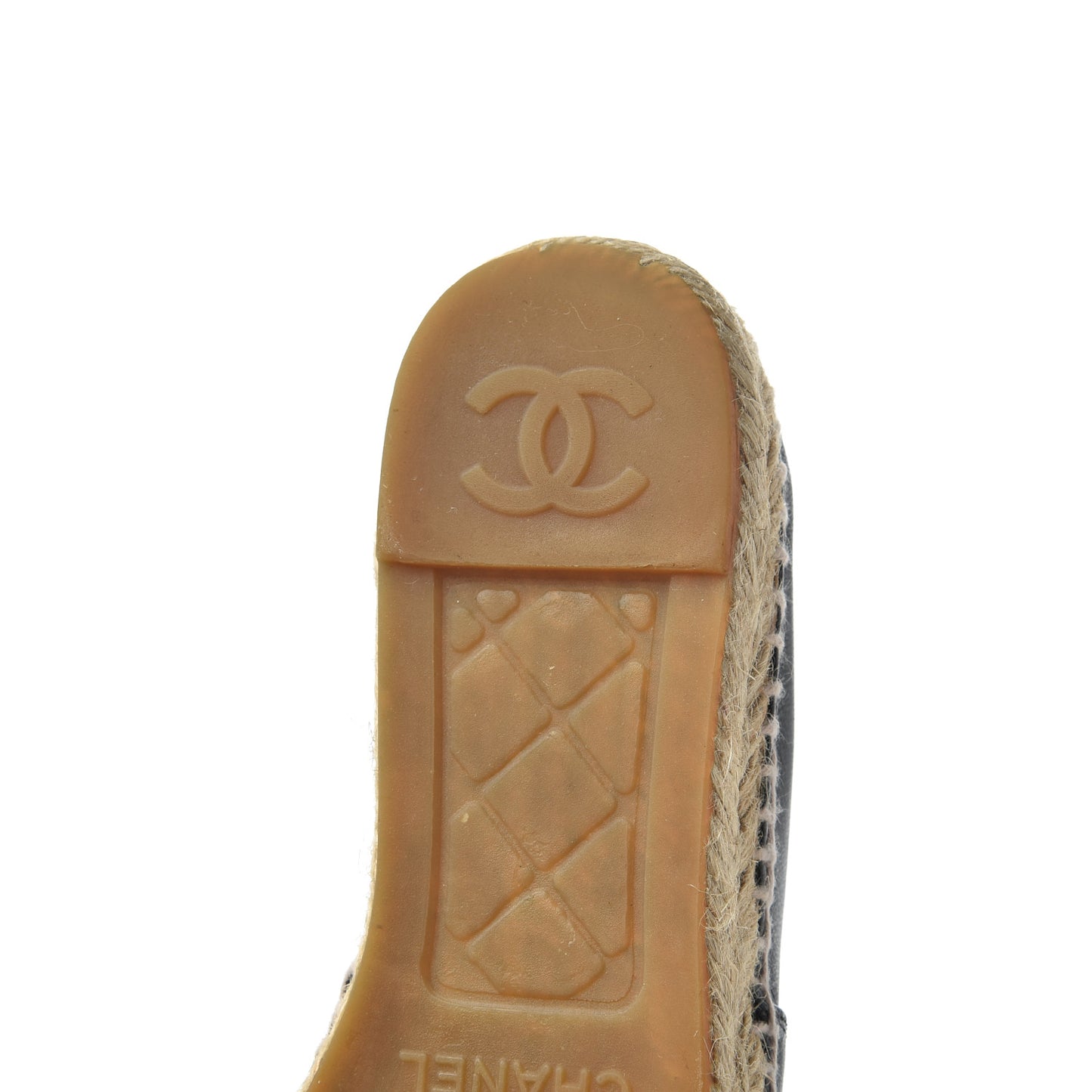 Lambskin CC Espadrilles 37 Black
