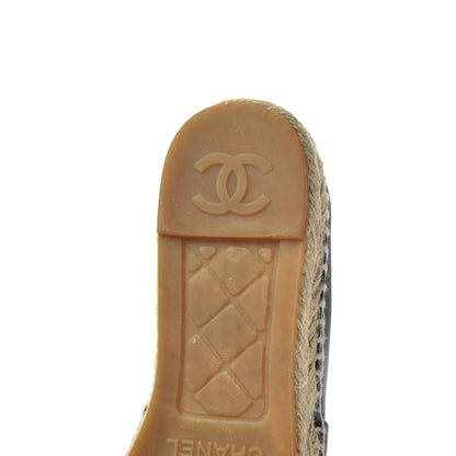Chanel Lambskin CC Espadrilles 37 Black 17 of 27