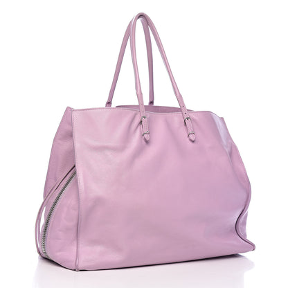 Balenciaga Veau Papier A4 Zip Around Tote Rose Orchid 3 of 22