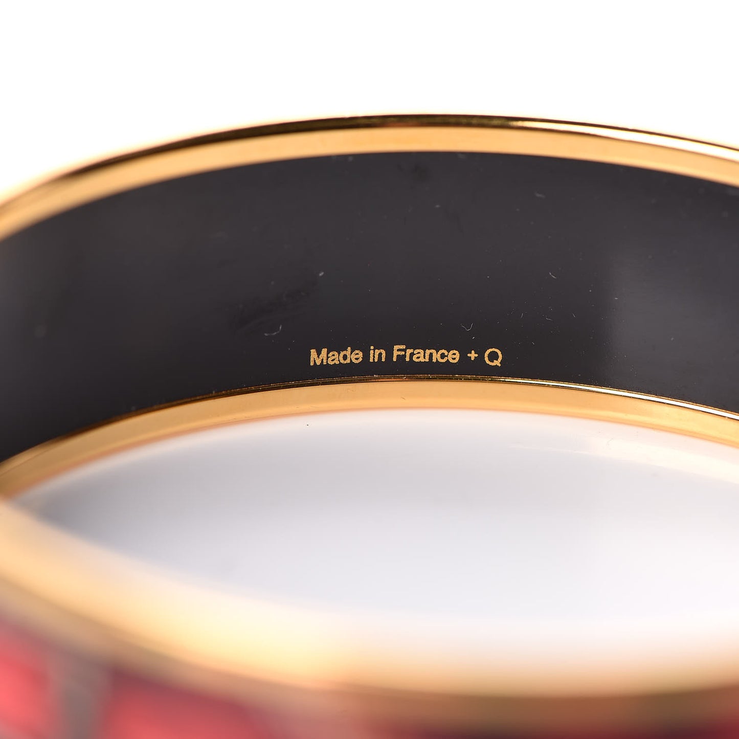 Enamel Printed Wide Clic Clac A Pois Bracelet 65 Monorouge
