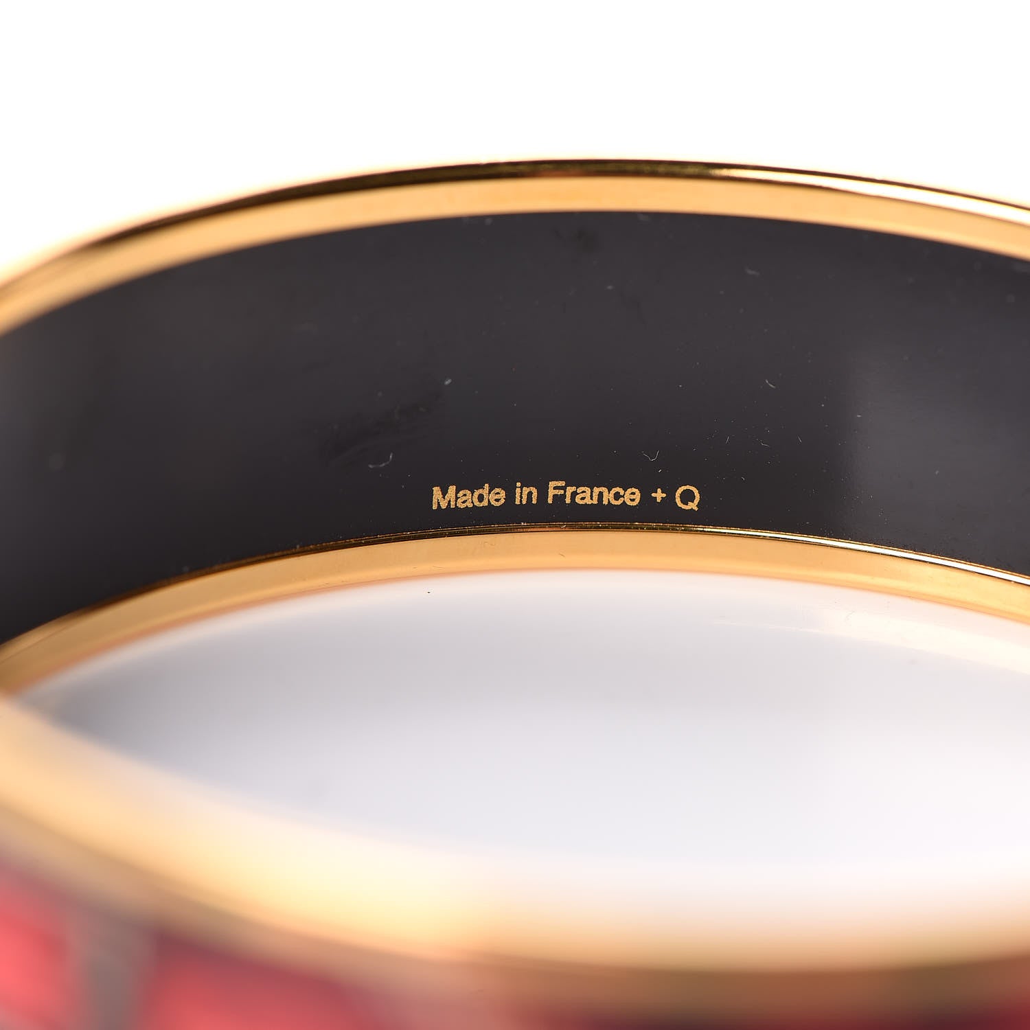 Hermes Enamel Printed Wide Clic Clac A Pois Bracelet 65 Monorouge 5 of 5