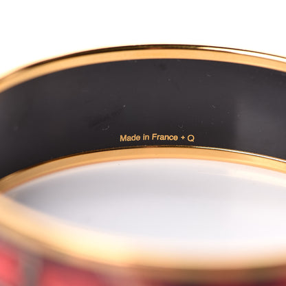 Hermes Enamel Printed Wide Clic Clac A Pois Bracelet 65 Monorouge 5 of 5