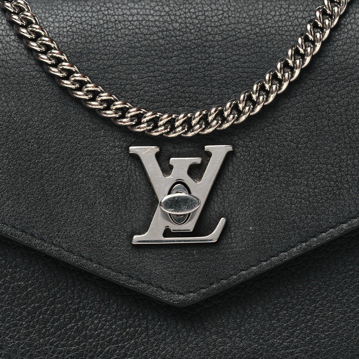 Louis Vuitton Soft Calfskin My Lockme Pochette Black 7 of 12