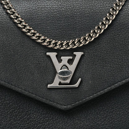 Louis Vuitton Soft Calfskin My Lockme Pochette Black 7 of 12