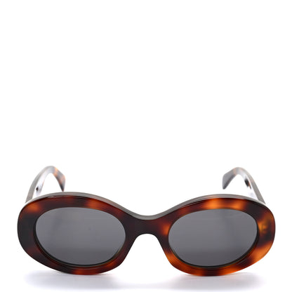 Celine Acetate Triomphe 01 Sunglasses CL 40194U Medium Havana 2 of 7