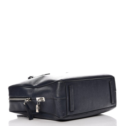 Prada Saffiano Travel Briefcase Baltico 4 of 13
