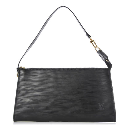 Louis Vuitton Epi Pochette Accessories 24 Black 1 of 7