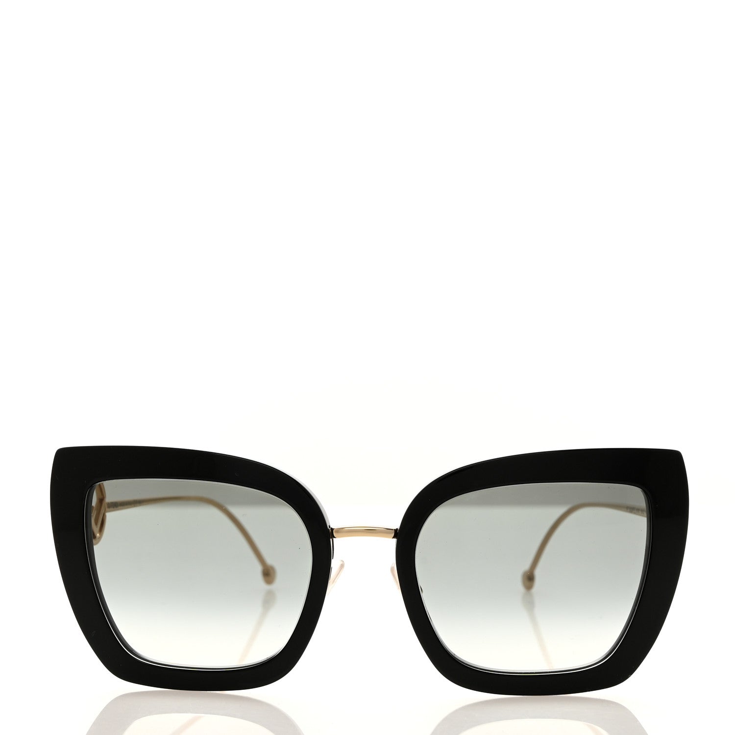 Fendi Acetate Metal F is Fendi Square Cat Eye Sunglasses FF 0424/F/S Black 2 of 7
