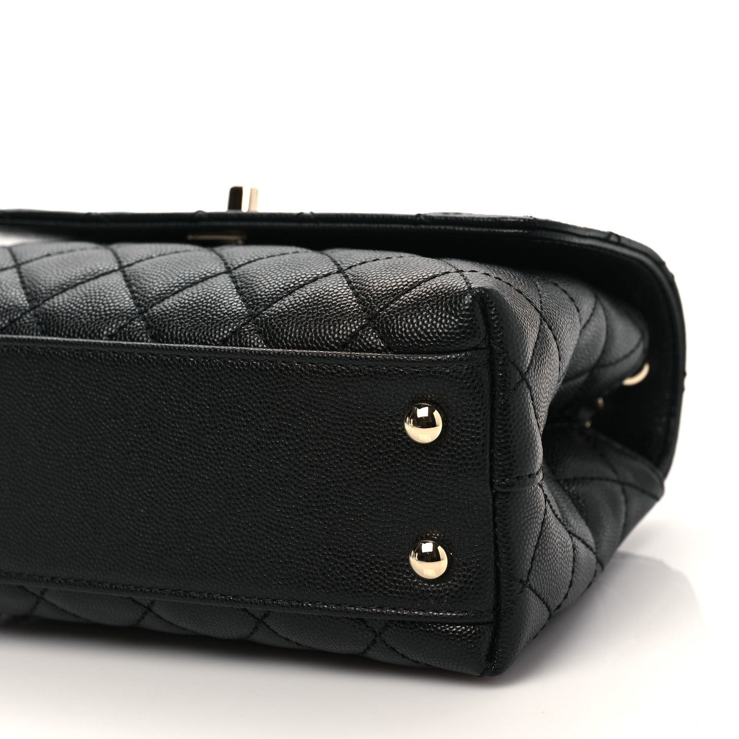 Chanel Caviar Quilted Mini Coco Handle Flap Black 9 of 9