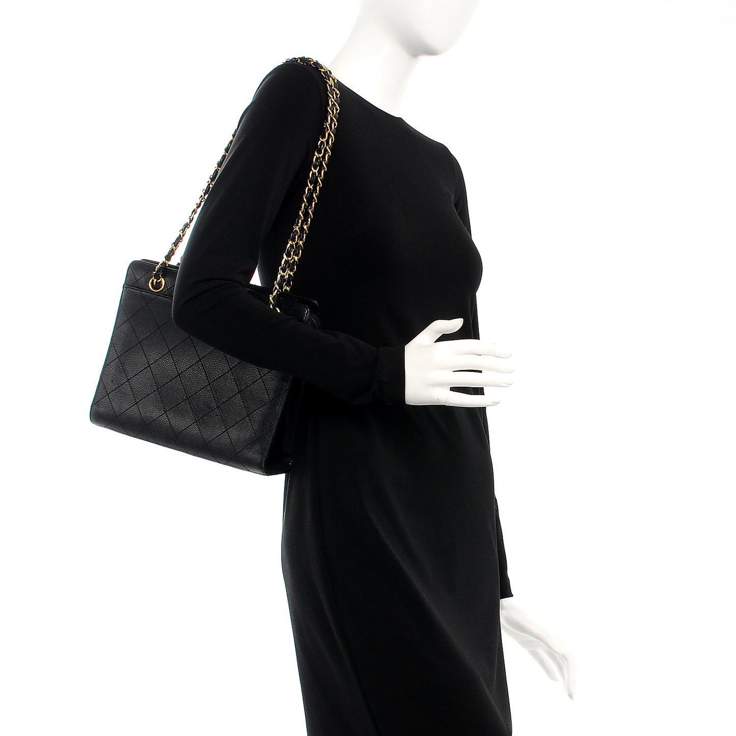 Caviar CC Shopper Tote Black