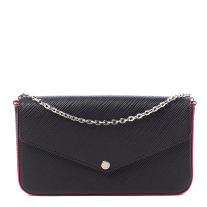 Louis Vuitton Epi Pochette Felicie Black Hot Pink 3 of 10