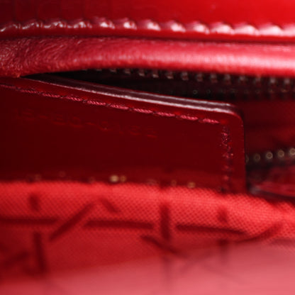 Christian Dior Patent Cannage Large Lady Dior Red 7 of 14