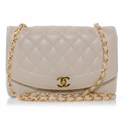 Chanel Caviar Quilted Medium Flap Beige 1 of 7