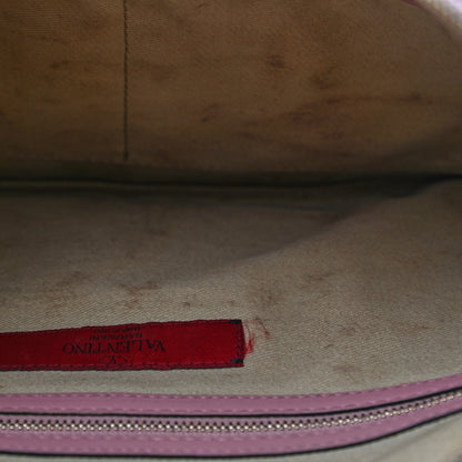 Valentino Garavani Vitello Large Rockstud Zip Wristlet Pouch Pop Gardenia 10 of 15
