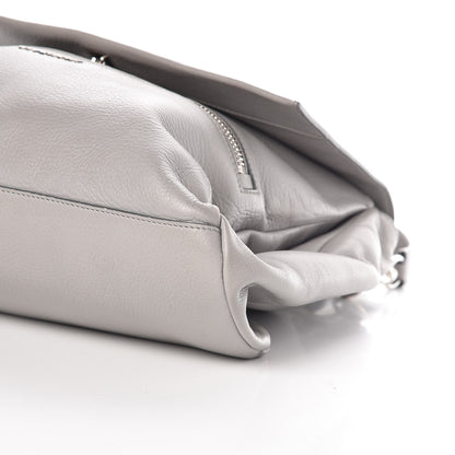 Givenchy Grained Calfskin Medium Pandora Pure Flap Bag Pearl Grey 10 of 14