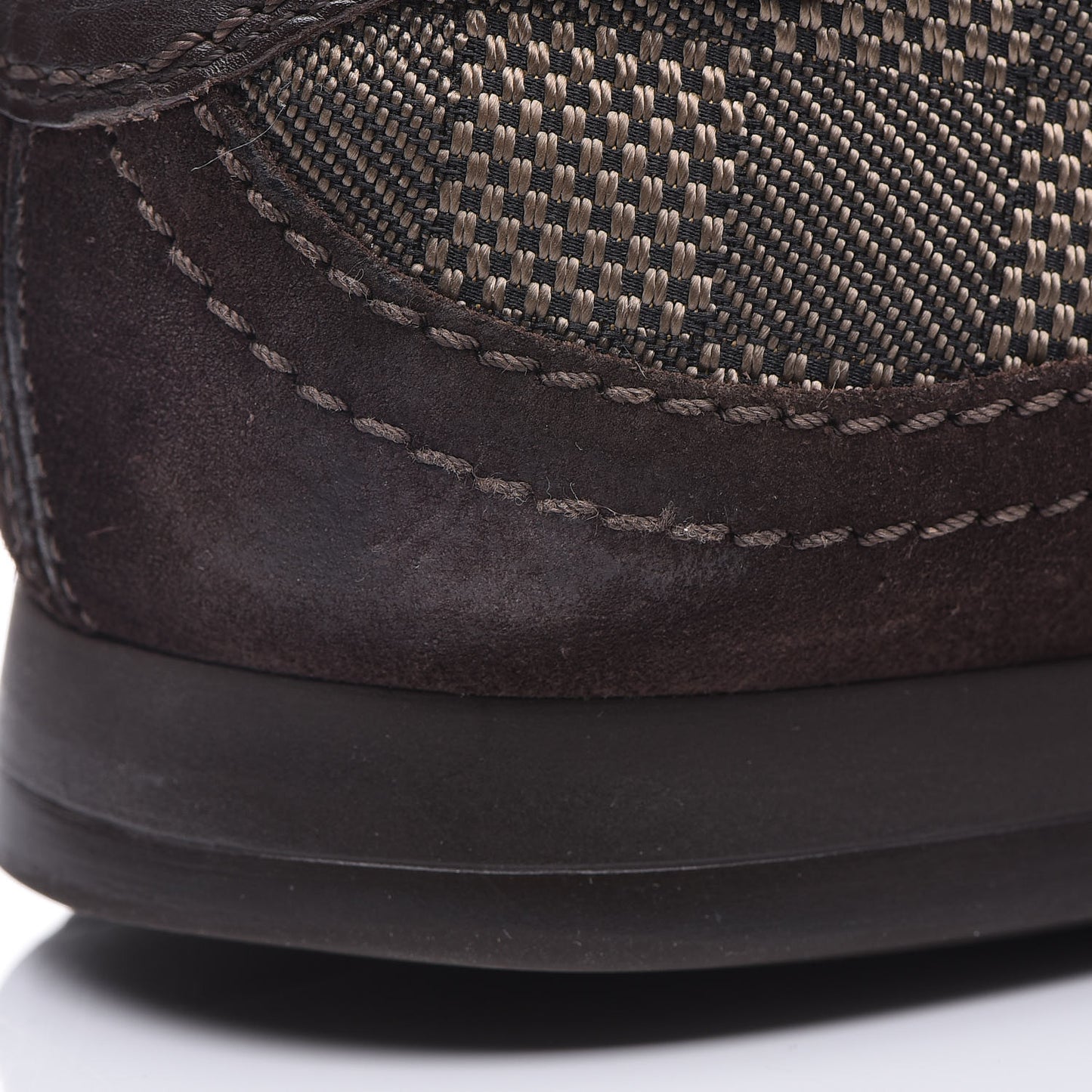 Suede Damier Ebene Sneakers 8.5 Brown